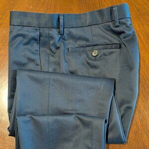 LNWOT Banana Republic Navy Blue Slim Fit Pants Trousers 100% Cototn 32W x 32L